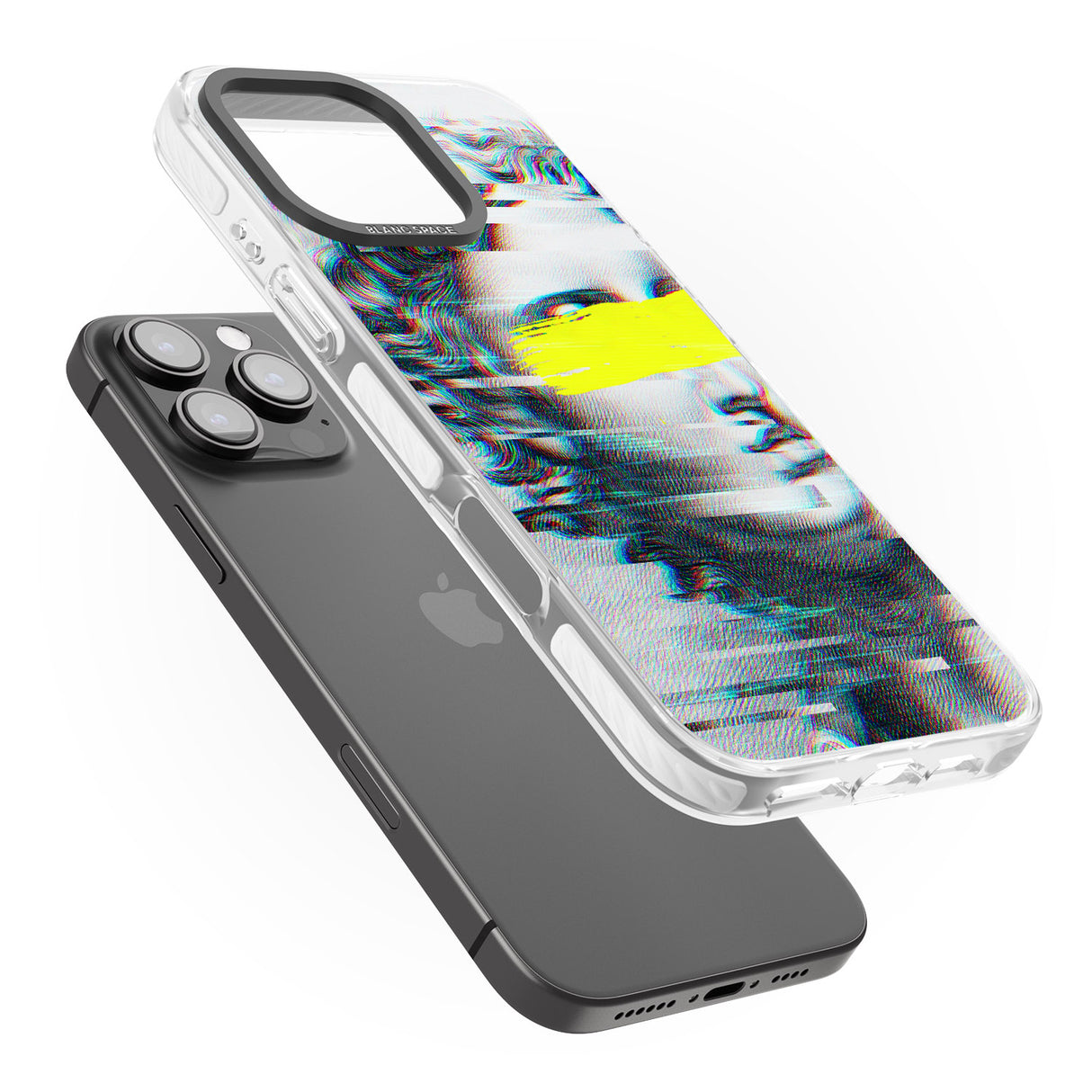 iPhone 16 Pro Max GLITCHED FRAGMENT Black Impact Phone Case