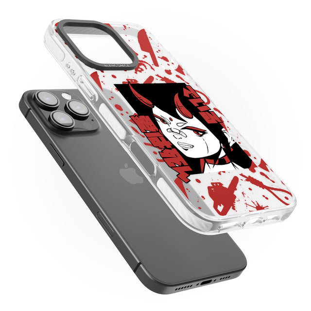 iPhone 16 Pro Max She's a Devil Black Impact Phone Case