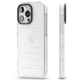 iPhone 16 Pro Max Another Point of View (White) Black Impact Phone Case