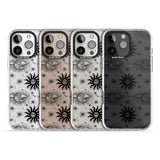 iPhone 16 Pro Max Suns & Clouds Vintage Astrological Black Impact Phone Case