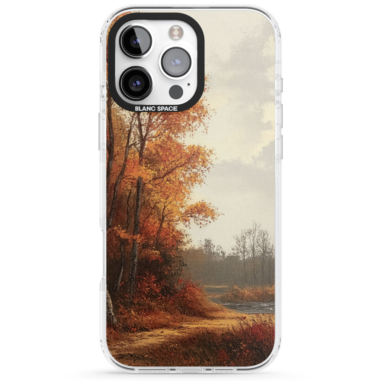 Vintage Autumn Oil Painting Impact Phone Case for iPhone 16 Pro, iPhone 16 Pro Max