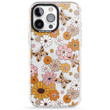 Butterfly & Bloom Autumn Floral Impact Phone Case for iPhone 16 Pro, iPhone 16 Pro Max