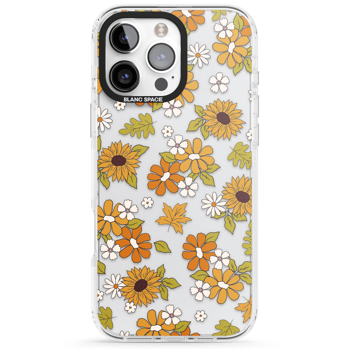 Boho Sunflowers Impact Phone Case for iPhone 16 Pro, iPhone 16 Pro Max