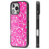 iPhone 16 Pro Max Pink Acid Faces Black Impact Phone Case