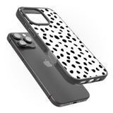 iPhone 16 Pro Max Dalmatian Print Black Impact Phone Case