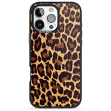 iPhone 16 Pro Max Gold Leopard Print Black Impact Phone Case