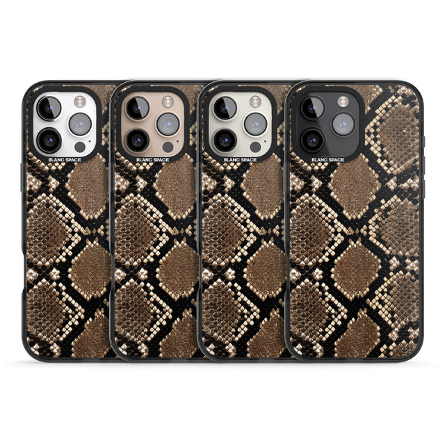 iPhone 16 Pro Max Snakeskin Black Impact Phone Case