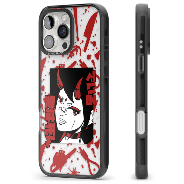 iPhone 16 Pro Max She's a Devil Black Impact Phone Case