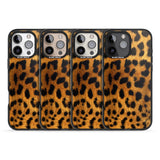 iPhone 16 Pro Max Leopard Print Black Impact Phone Case