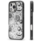 iPhone 16 Pro Max Suns, Moons, Zodiac Signs Astrological Black Impact Phone Case