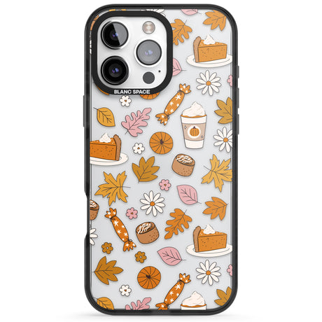 Pumpkin Spice Black Impact Phone Case for iPhone 16 Pro, iPhone 16 Pro Max