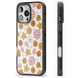 Autumn Leaves and Flowers Black Impact Phone Case for iPhone 16 Pro, iPhone 16 Pro Max