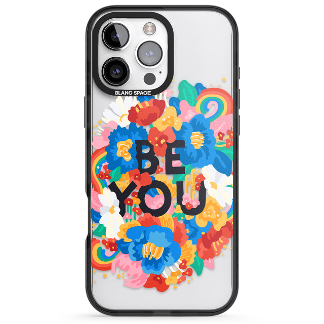 iPhone 16 Pro Max Be You Black Impact Phone Case