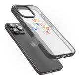 iPhone 16 Pro Max Not Perfect - Clear Black Impact Phone Case