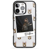 iPhone 16 Pro Max Personalised Bengal Cat Photo Black Impact Phone Case