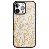 iPhone 16 Pro Max Personalised Bramble Branches Pattern Black Impact Phone Case