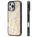 iPhone 16 Pro Max Personalised Bramble Branches Pattern Black Impact Phone Case