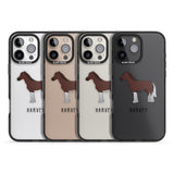 iPhone 16 Pro Max Personalised Brown Horse Black Impact Phone Case