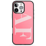 iPhone 16 Pro Max Personalised Light & Dark Pink Personalised Black Impact Phone Case