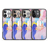 iPhone 16 Pro Max Personalised Mixed Pastels Marbled Paper Black Impact Phone Case