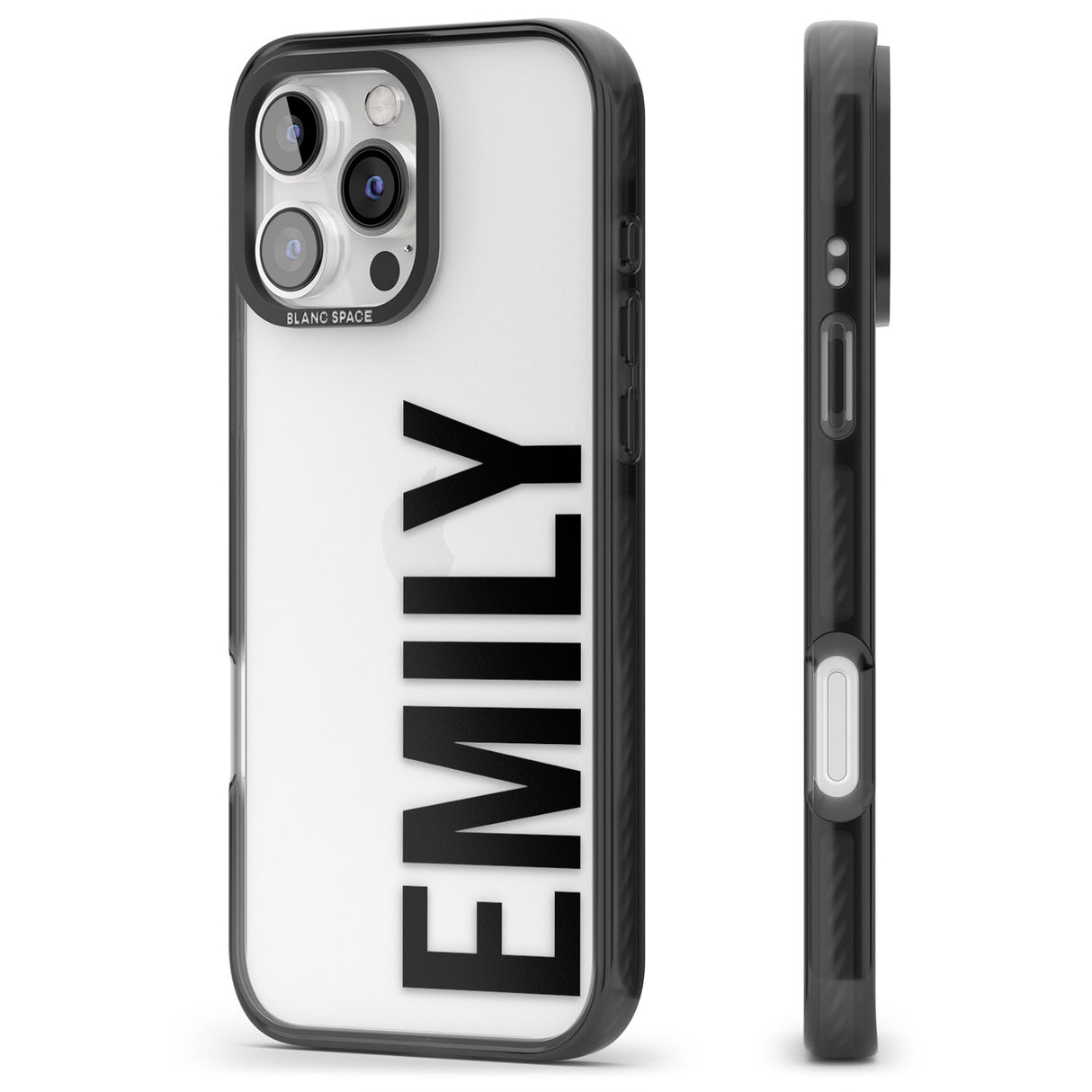 iPhone 16 Pro Max Personalised Name Black Impact Phone Case