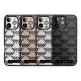 iPhone 16 Pro Max Personalised Hawk Moth Pattern Black Impact Phone Case