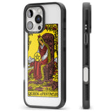 iPhone 16 Pro Max Personalised Queen of Pentacles Tarot Card - Colour Black Impact Phone Case