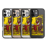 iPhone 16 Pro Max Personalised Queen of Pentacles Tarot Card - Colour Black Impact Phone Case