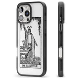 iPhone 16 Pro Max Personalised The Magician Tarot Card - Transparent Black Impact Phone Case