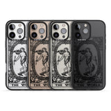 iPhone 16 Pro Max Personalised The World Tarot Card - Transparent Black Impact Phone Case