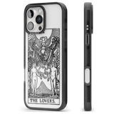 iPhone 16 Pro Max Personalised The Lovers Tarot Card - Transparent Black Impact Phone Case