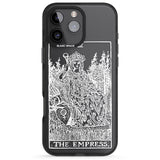 iPhone 16 Pro Max Personalised The Empress Tarot Card - White Transparent Black Impact Phone Case