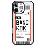 iPhone 16 Pro Max Personalised Bangkok Boarding Pass Black Impact Phone Case