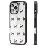 iPhone 16 Pro Max Bengal Cat Pattern Black Impact Phone Case