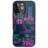 iPhone 16 Pro Max Rainy Reflections - Neon Cities Photographs Black Impact Phone Case