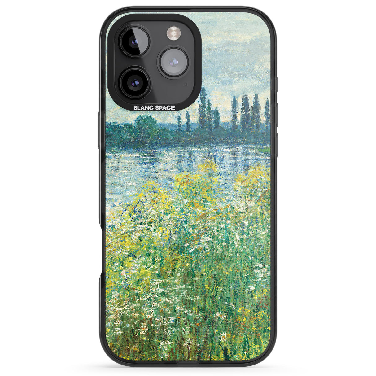 iPhone 16 Pro Max Banks of the Seine by Claude Monet Black Impact Phone Case