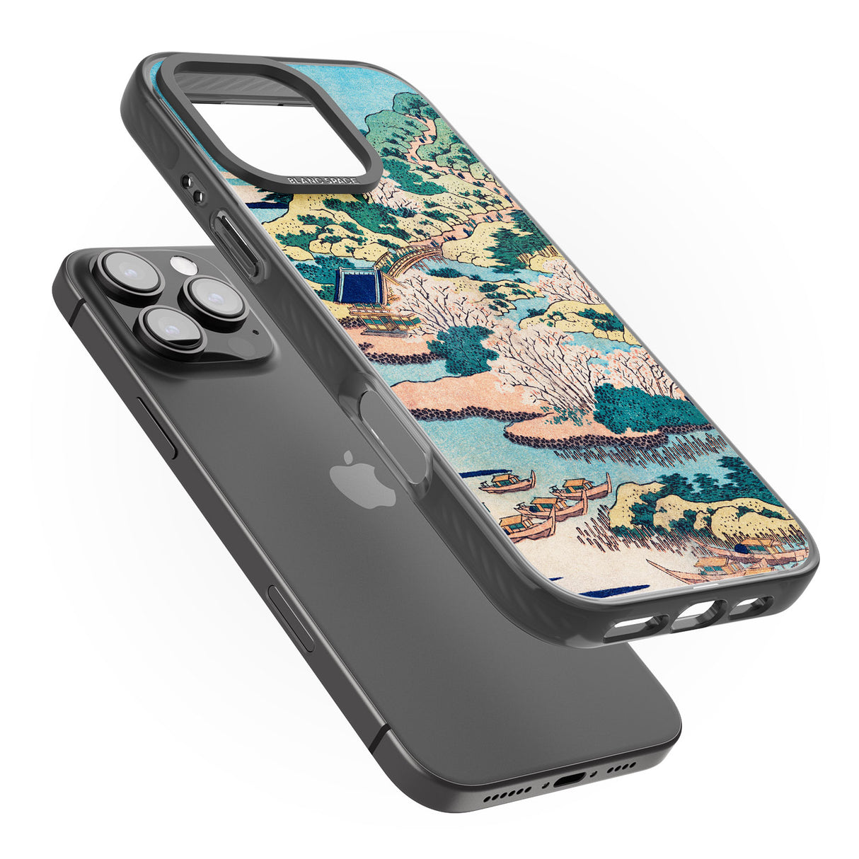 iPhone 16 Pro Max Coastal Community by Katsushika Hokusai Black Impact Phone Case