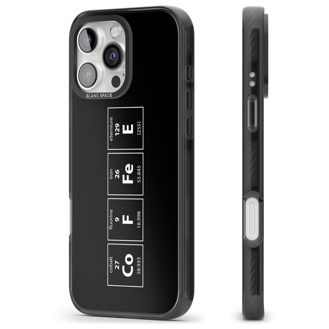 iPhone 16 Pro Max Coffee Element (Black) Black Impact Phone Case