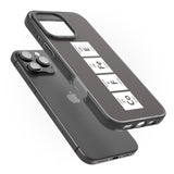 iPhone 16 Pro Max Coffee Element (Grey) Black Impact Phone Case