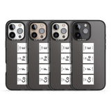 iPhone 16 Pro Max Coffee Element (Grey) Black Impact Phone Case