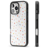 iPhone 16 Pro Max Small Confetti Print Clear Black Impact Phone Case