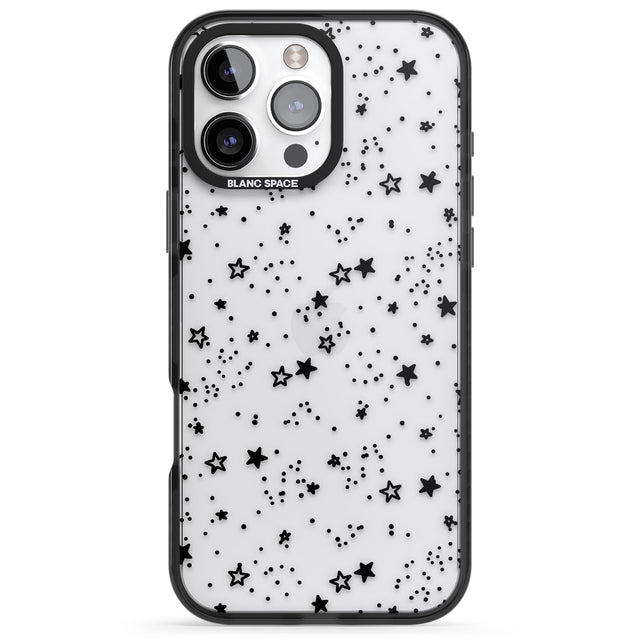 iPhone 16 Pro Max Solid Stars Black Impact Phone Case