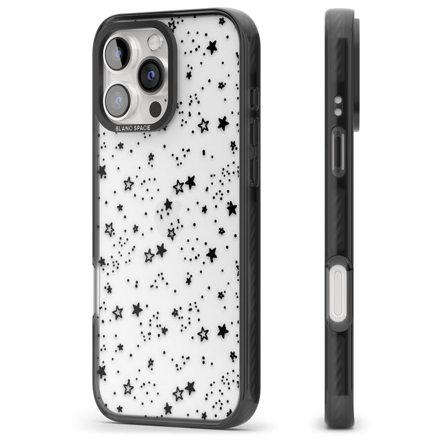 iPhone 16 Pro Max Solid Stars Black Impact Phone Case