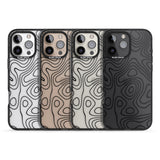 iPhone 16 Pro Max Damascus Steel Black Impact Phone Case