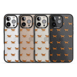 iPhone 16 Pro Max Golden Retriever Dog Pattern Clear Black Impact Phone Case