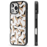 iPhone 16 Pro Max German Shepherd Watercolour Dog Pattern Black Impact Phone Case