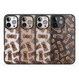 iPhone 16 Pro Max Cockapoo (Brown) Watercolour Dog Pattern Black Impact Phone Case