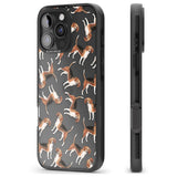 iPhone 16 Pro Max Beagle Watercolour Dog Pattern Black Impact Phone Case