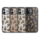 iPhone 16 Pro Max Doberman Watercolour Dog Pattern Black Impact Phone Case