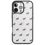 iPhone 16 Pro Max Alaskan Malamute Dog Pattern Clear Black Impact Phone Case